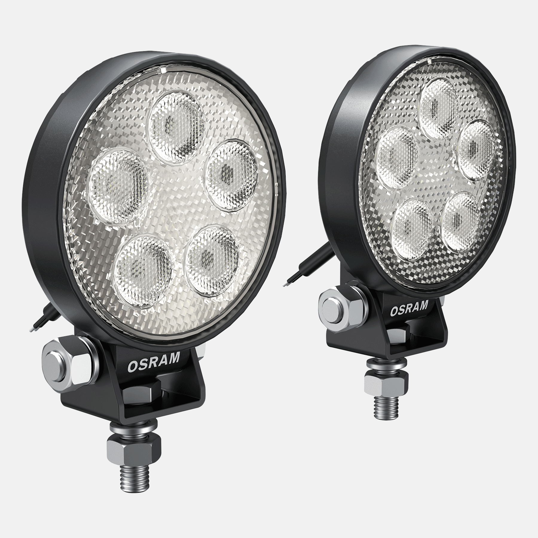 Osram Zusatzscheinwerfer LED - DRIVING LIGHT Round MX260-CBwith PL -  Strahler von Fliegl Agro-Center GmbH